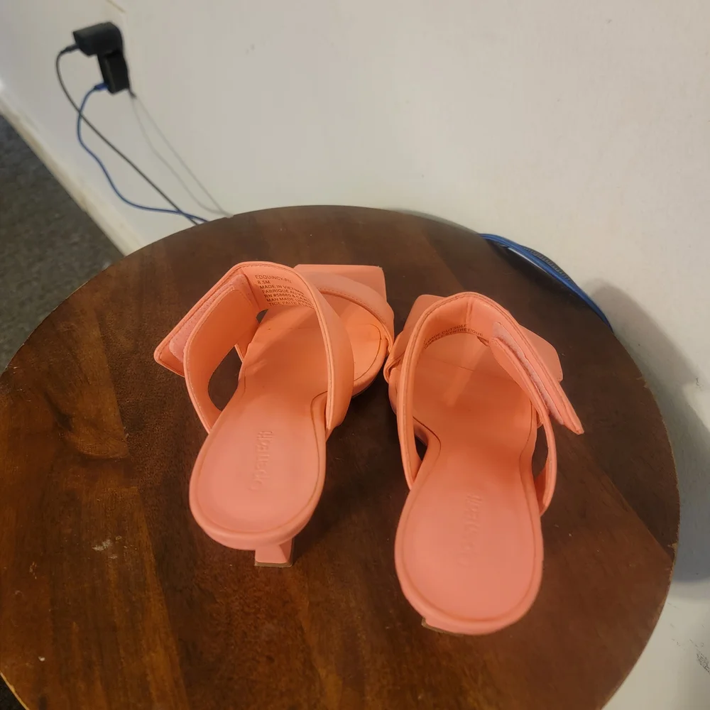 Women’s Double Strap Slide Sandals - Coral